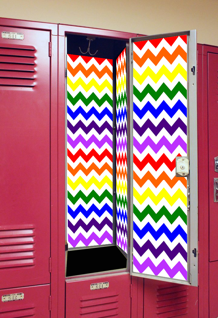Back to School Locker Wallpaper Chevron eBay